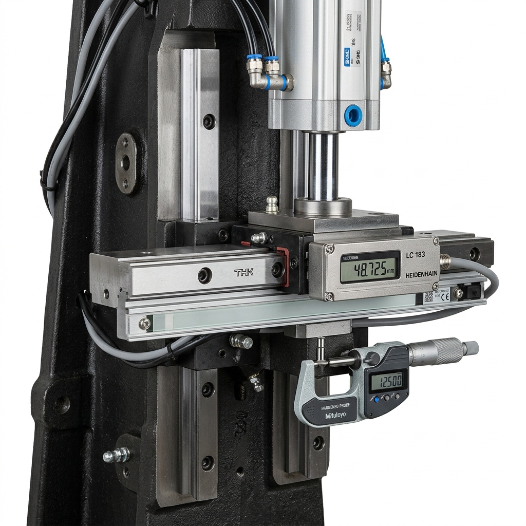 Heavy-Duty Cast Iron Column and Precision Linear Encoder