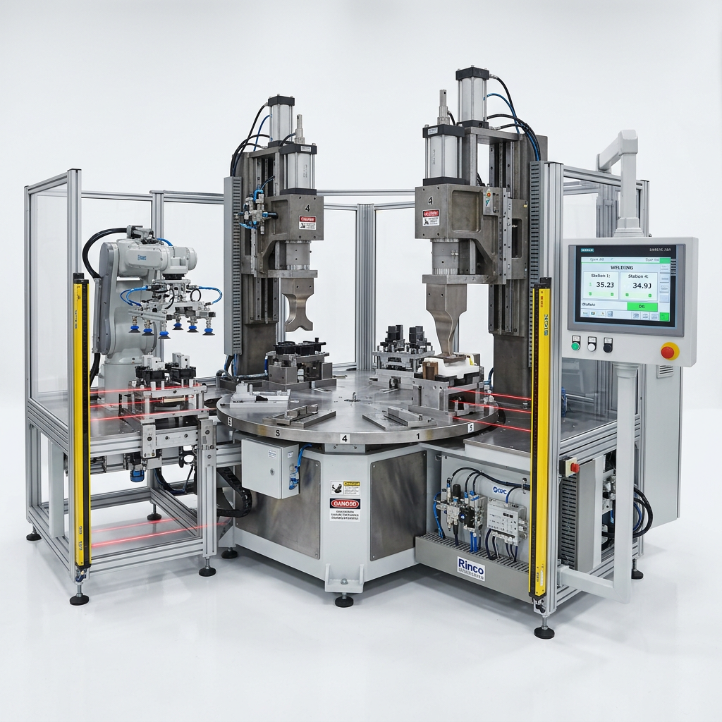 Turnkey Industrial Multi-Station Ultrasonic Automation Welding System